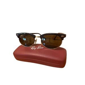 VINTAGE B&L RAY-BAN USA  Black Gold Cat Eye SUNGLASSES WITH Hard CASE